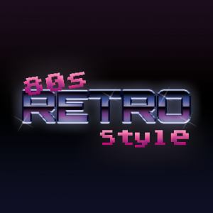 1980s Style Chrome Type